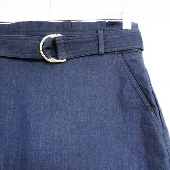 New! Ann Taylor 4P Denim A-Line Skirt - Picture 2 of 6